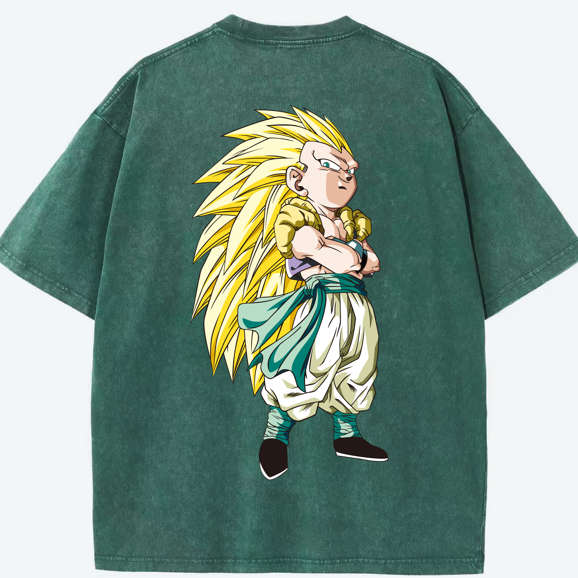 （画像用） ドラゴンボール ベジット DRAGON BALL Vegetto 綿100% ヴィンテージ風 半袖Tシャツ（背面プリント）